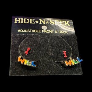 I Will Adjustable Front & Back Hide-N-Seek Earrings